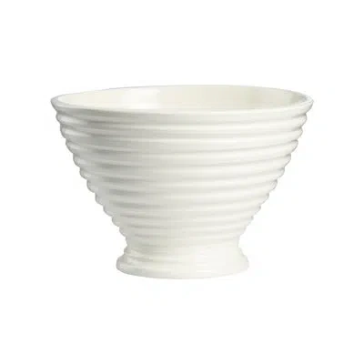 Chelsea House Increspatura Footed Bowl - White