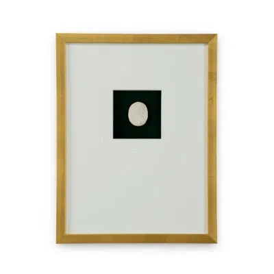 Chelsea House Intaglio In Gold I - Single Picture Frame Print In Black;white