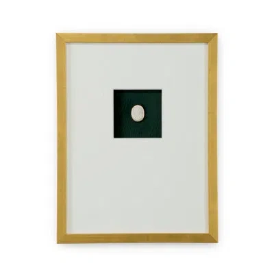 Chelsea House Intaglio In Gold Vi - Single Picture Frame Print In Black;white