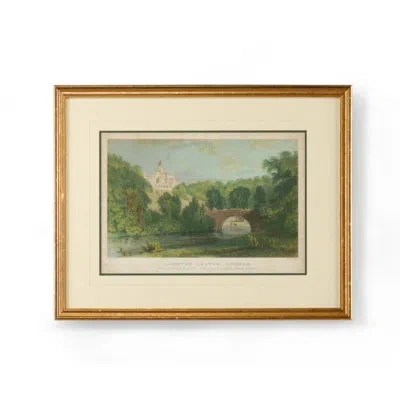 Chelsea House Lambton Castle - Picture Frame Graphic Art In Blue;brown;green