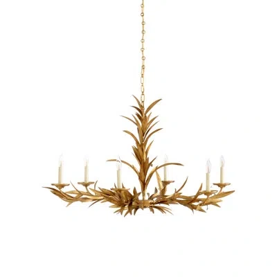 Chelsea House Laurel 6-light Candle Style Classic / Traditional Chandelier In Antique Gold