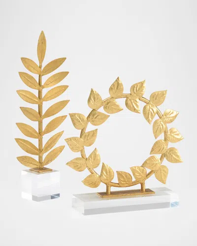 Chelsea House Leaf Artifact Decorative Accents, Set Of 2