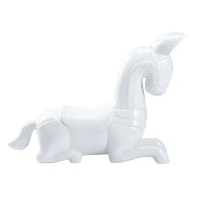 Chelsea House Majestic Figurine In White Glaze