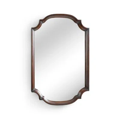 Chelsea House Marvin Rustic Accent Mirror In Brown