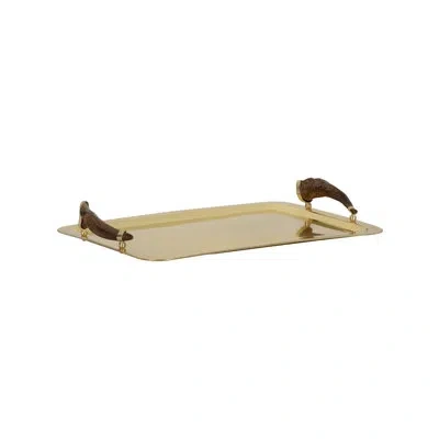 Chelsea House Milo Tray-gold In Brown;gold