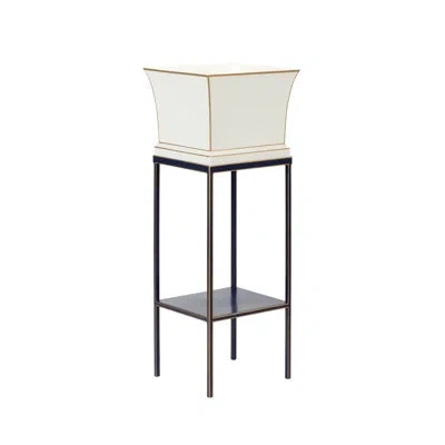 Chelsea House Morrow Metal Elevated Planter In Black
