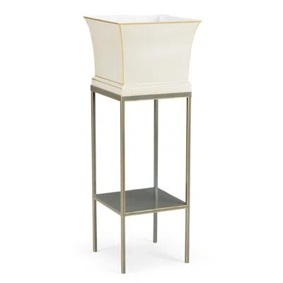 Chelsea House Morrow Tole Iron Pot Planter In Gray