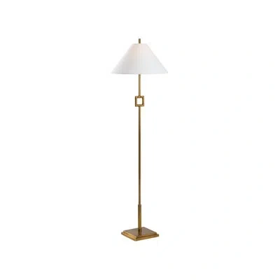 Chelsea House Overhill Floor Lamp In Aged Brass