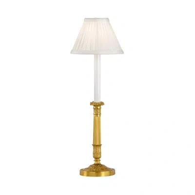 Chelsea House Paris C Stick 21" Buffet Lamp In White;gold