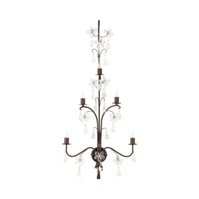 Chelsea House Perennial Iron Candle Wall Light In Bronze