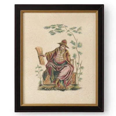 Chelsea House Pillement Painting Iv - Picture Frame Painting In Green;red;beige