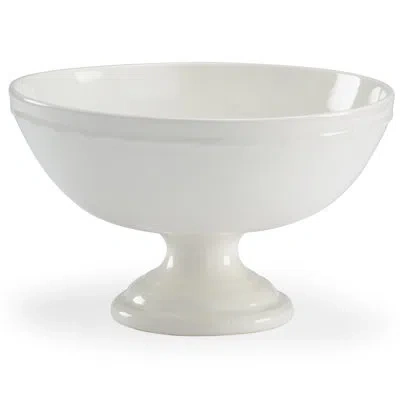 Chelsea House Porcelain Traditional Decorative Bowl In White