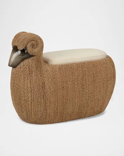 Chelsea House Ram Stool In Brown