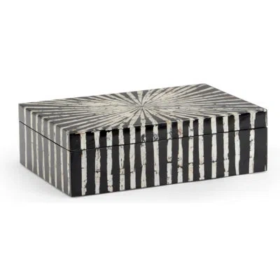 Chelsea House Razor Shell Box In Black