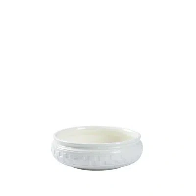 Chelsea House Scacchi Handmade Ceramic Decorative Bowl In White Glaze