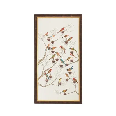 Chelsea House Small Aviary - B - Picture Frame Painting In Brown;red;beige