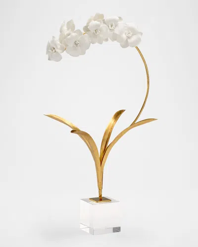 Chelsea House Small Orchid On Stand Sculpture