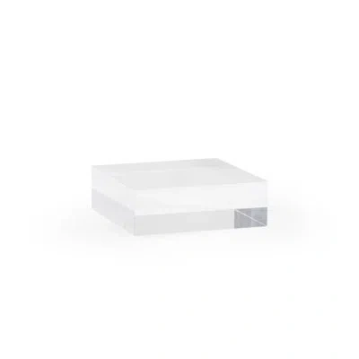 Chelsea House Square Acrylic Floating Shelf In Clear