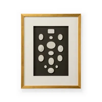 Chelsea House The Grand Tour Intaglios - Picture Frame Textual Art In Black;white