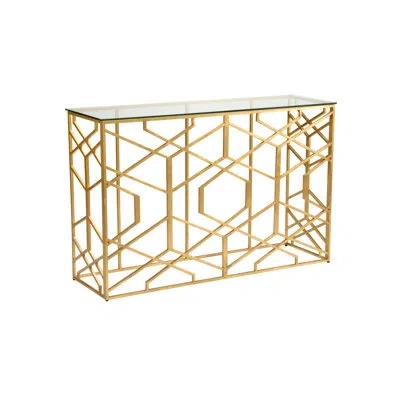 Chelsea House Trellis 60" Console Table In Clear