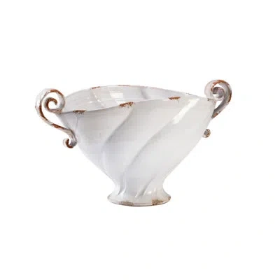 Chelsea House Tuscan Ceramic Farmhouse / Country Decorative Bowl In White