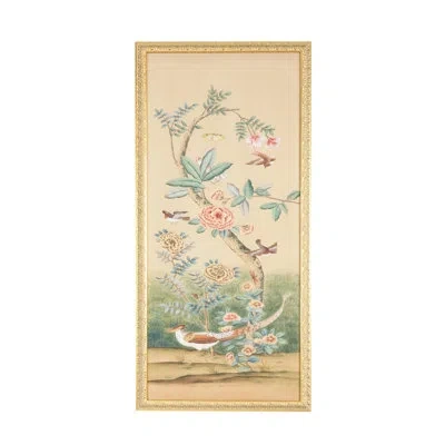Chelsea House Volatili Panel - B - Picture Frame Painting In Green;beige