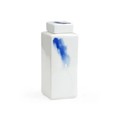 Chelsea House White/blue 12.5" Ceramic Table Vase In Blue;white