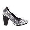 Chelsea Jones Women's Rhythm High Heels In Black/white Print Leather In Multi
