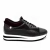 Chelsea Jones Women's Verse Elevated Trainer Shoes In Black Leather/mesh In Multi