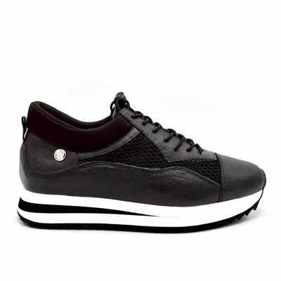 Chelsea Jones Women's Verse Elevated Trainer Shoes In Black Leather/mesh In Multi
