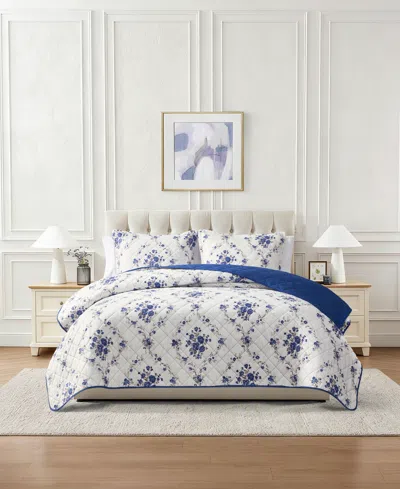 Chelsea Loft Pinsonic Floral Reversible 3-pc. Quilt Set, King In Multi