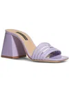 CHELSEA PARIS RAYS WOMENS PATENT LEATHER SLIP-ON SLIDE SANDALS