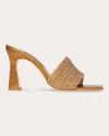 Chelsea Paris Women's Ace Swarovski-crystal Embellished Metallic-leather Mule In Brown