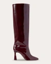 Chelsea Paris Women's Zora Patent-leather Knee-high Boot In Red