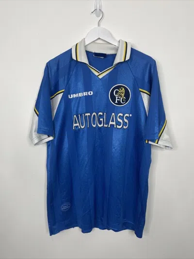 Pre-owned Chelsea Soccer X Umbro Chelsea Fc 1997 1999 Umbro Vintage Shirt Soccer Jersey Home In Blue