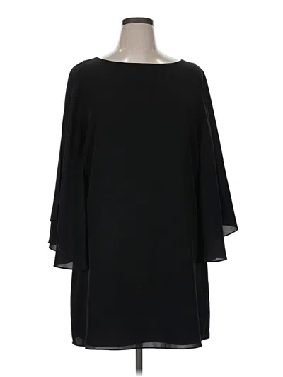 Pre-owned Chelsea28 3/4 Sleeve Blouse In Black