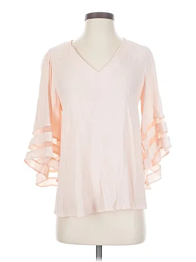 Pre-owned Chelsea28 3/4 Sleeve Blouse In Pink