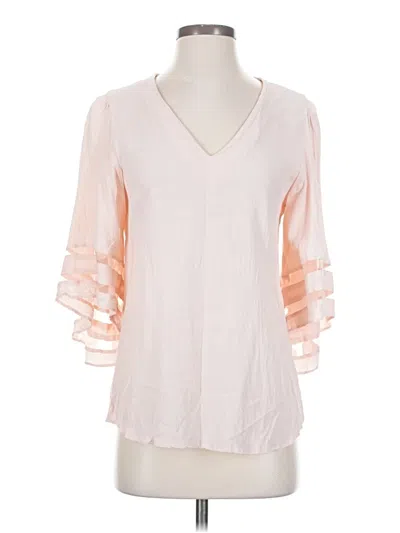 Pre-owned Chelsea28 3/4 Sleeve Blouse In Pink