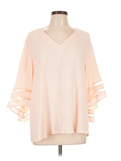 Pre-owned Chelsea28 3/4 Sleeve Blouse In Pink