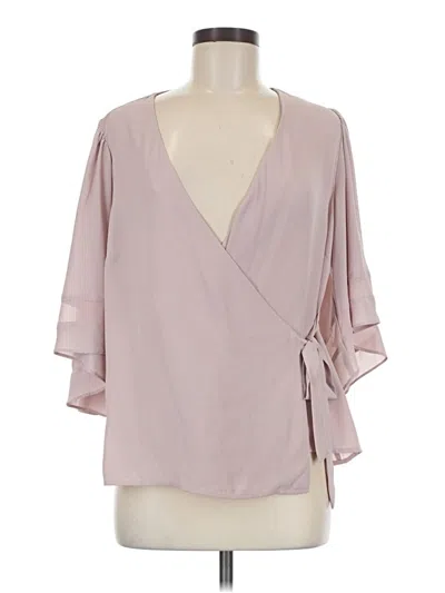 Pre-owned Chelsea28 3/4 Sleeve Blouse In Pink