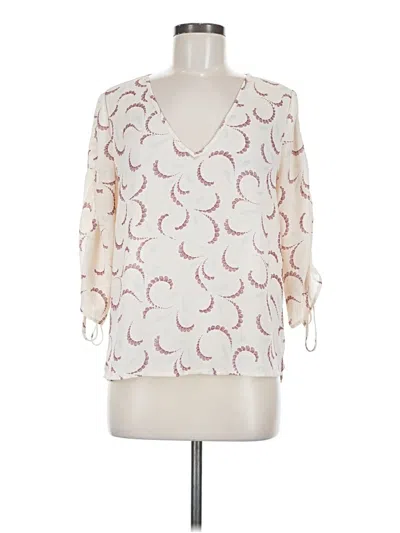 Pre-owned Chelsea28 3/4 Sleeve Blouse In White