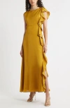 Chelsea28 Asymmetric Ruffle A-line Dress