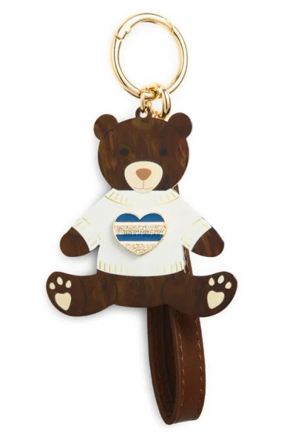 Chelsea28 Bear Cluster Bag Charm In Brown
