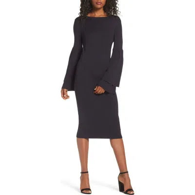 Chelsea28 Bell Sleeve Sweater Dress In Blue