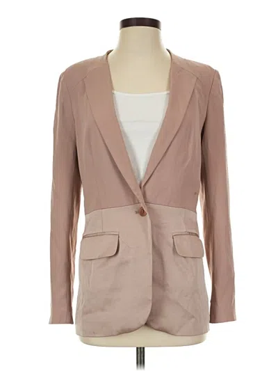 Pre-owned Chelsea28 Blazer Jacket In Tan