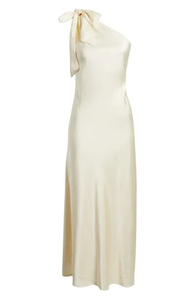 Chelsea28 Bow One-shoulder Maxi Dress In Neutral