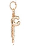 Chelsea28 Bubble Letter Bag Charm In Gold