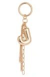 Chelsea28 Bubble Letter Bag Charm In Gold