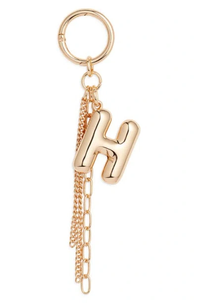 Chelsea28 Bubble Letter Bag Charm In Gold