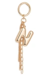 Chelsea28 Bubble Letter Bag Charm In Gold